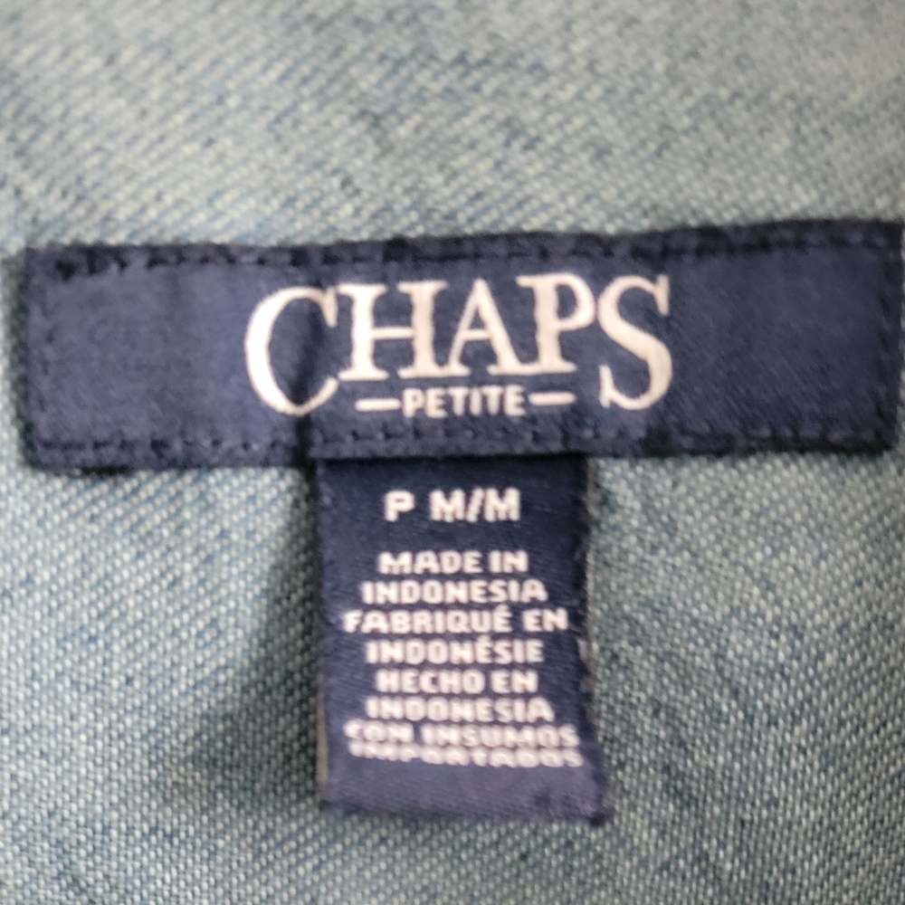 Chaps Shirt Dress Sz Medium P - Picture 8 of 8